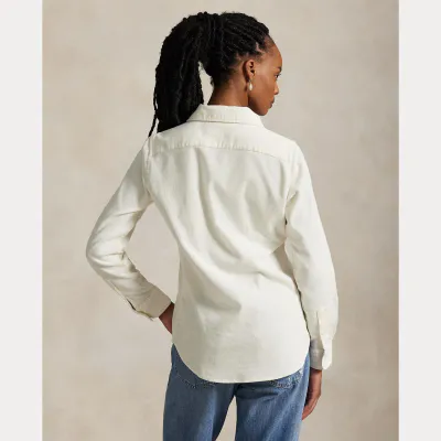 POLO RALPH LAUREN Slim Fit Corduroy Shirt White