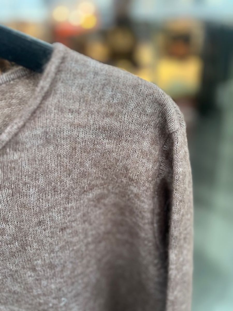 MOS MOSH Mape Alice Strikket Cardigan  Coffee quarts