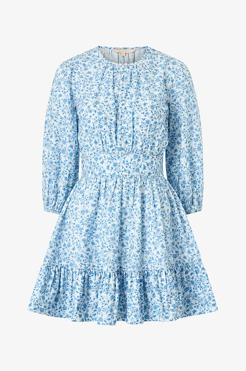 BY TIMO Poplin Mini Dress Azure Meadow