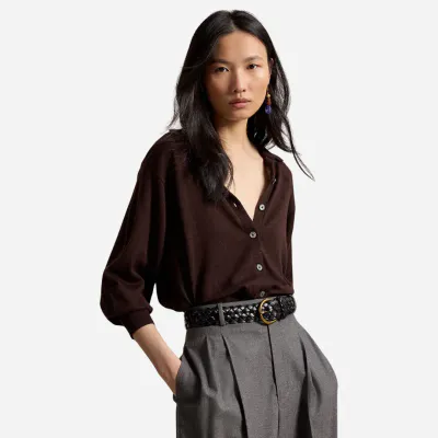 POLO RALPH LAUREN Concept Merino Cardigan Chocolate 