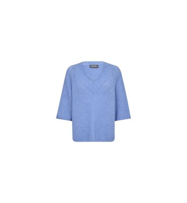 MOSH MOSH TACI V NECK KNIT CASHMERE BLUE 