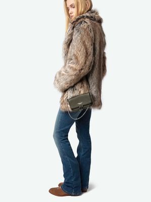 ZADIG&VOLTAIRE Rock Nano Clutch RECORD OLIVEN GRØNN