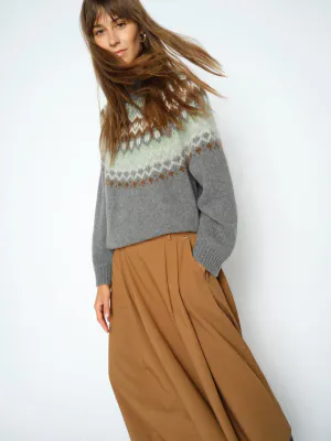 MOS MOSH MMDaya Fjord Highneck Knit Thunderstorm 