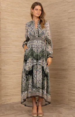HALE BOB ELEANORA LONG DRESS BLACK