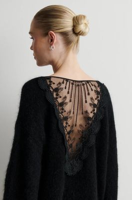 SECOND FEMALE BROOK KNIT LACE O-NECK