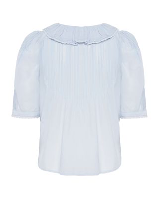 PIA TJELTA ELLIOT SHORTSLEEVE DUSTY BLUE 