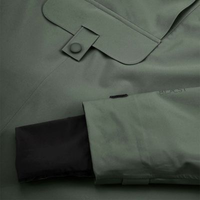 BLÆST BERGEN PONCHO DUSTY GREEN
