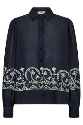 MOS MOSH Silca Lino Shirt  Salute Navy 