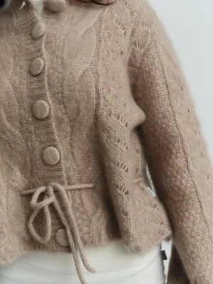 ELLA&IL Sophia Chunky Cardigan Hazel Beige 