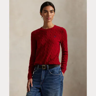 POLO RALPH LAUREN Julianna Long Sleeve Pullover Fireside Red