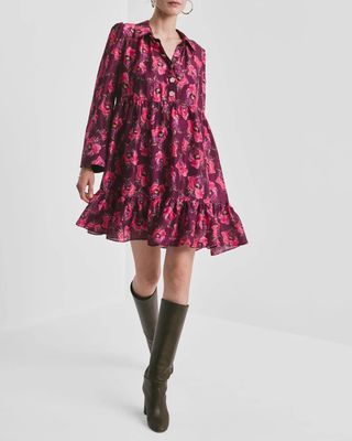 BY TIMO Striped Organza Shirt Dress Romance