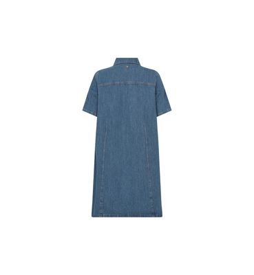 MOS MOSH BIBA EAST DRESS MID BLUE 