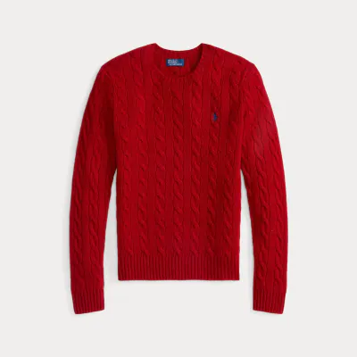 POLO RALPH LAUREN Julianna Long Sleeve Pullover Fireside Red