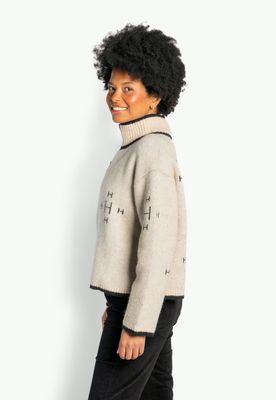HEST Iben Zip Jacket Light Beige Melange